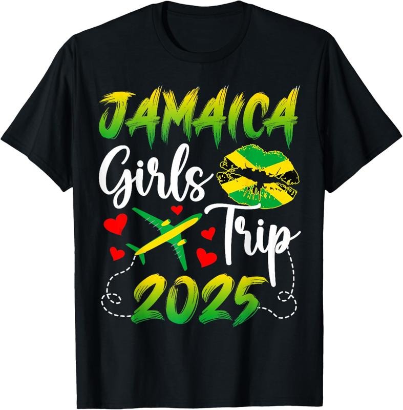 100% Cotton Jamaica Girls Trip 2025 Vacation Jamaica Travel Girls T-Shirt Hoodie, Sweatshirt | HypeCrazeTee.com