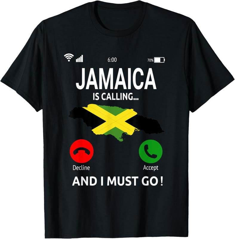 100% Cotton Jamaica Is Calling Jamaican Flag Vacation Jamaica T-Shirt Hoodie, Sweatshirt | HypeCrazeTee.com