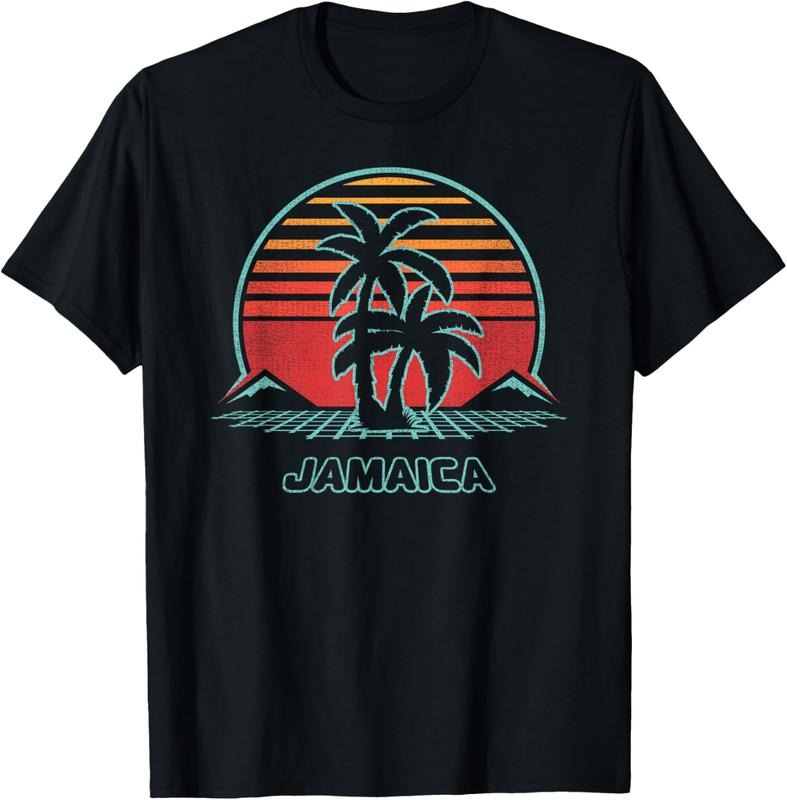 100% Cotton Jamaica Retro Vintage 80s Style T-Shirt Hoodie, Sweatshirt | HypeCrazeTee.com