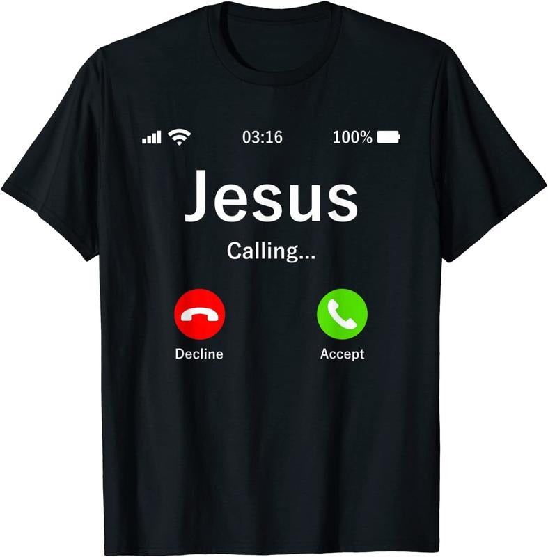 [100% Cotton]Jesus Is Calling - Christian T-Shirt Hoodie, Sweatshirt | HypeCrazeTee.com