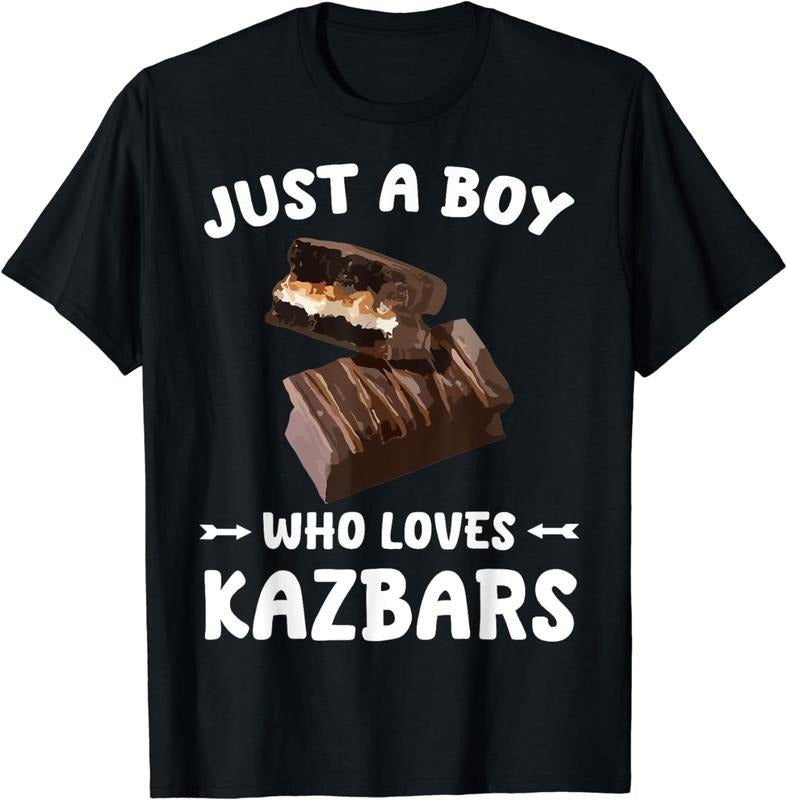 [100% Cotton]Just A Boy Who Loves Kazbars Food T-Shirt Hoodie, Sweatshirt | HypeCrazeTee.com