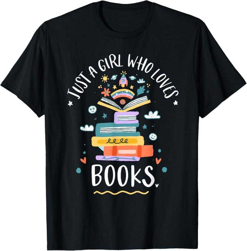 100% Cotton Just A Girl Who Loves Books Gifts For Bookworm T-Shirt Hoodie, Sweatshirt | HypeCrazeTee.com