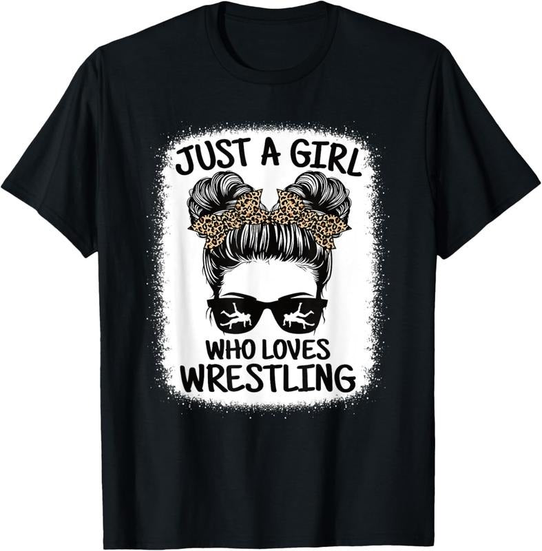 100% Cotton Just A Girl Who Loves Wrestling Funny Wrestle Lover Wrestler T-Shirt Hoodie, Sweatshirt | HypeCrazeTee.com