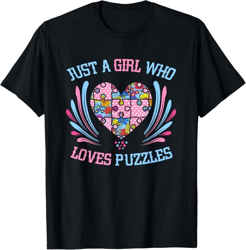 100% Cotton Just Girl Who Loves Puzzles Jigsaw Puzzle T-Shirt Hoodie, Sweatshirt | HypeCrazeTee.com