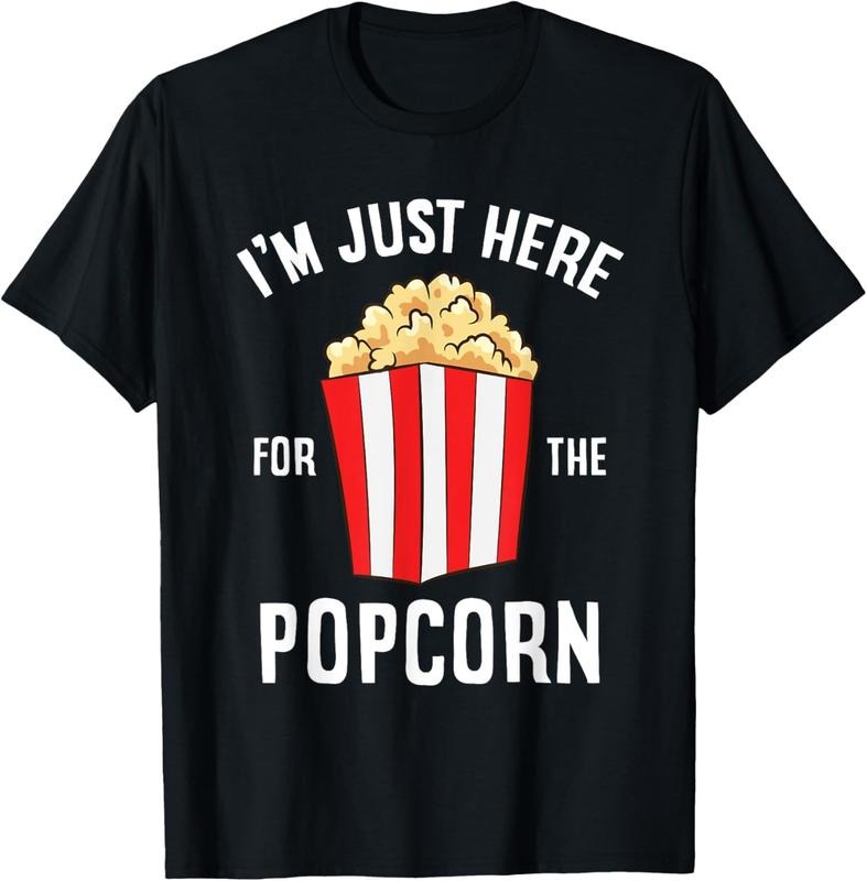 100% Cotton Just Here Popcorn Cinema Watching Movies Popcorn T-Shirts, Hoodie, Sweatshirt