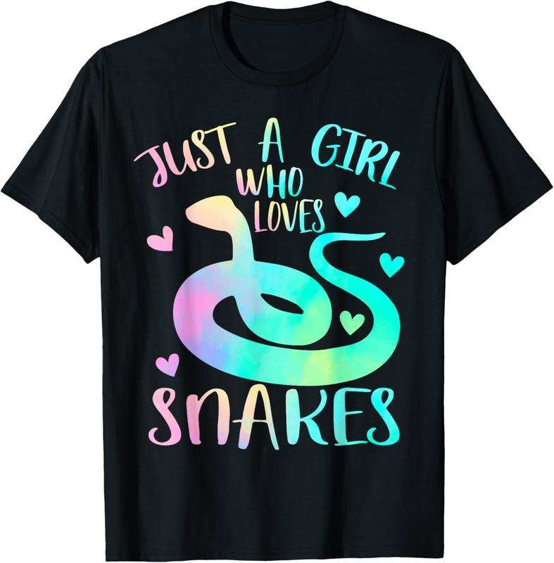 100% Cotton Just a Girl Who Loves Snakes Cute Snake Themed Lover Girls T-Shirt Hoodie, Sweatshirt | HypeCrazeTee.com