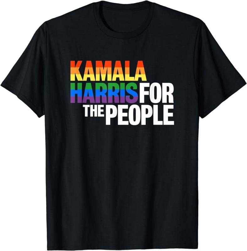 [100% Cotton]Kamala Harris For President Breathable casual T-shirt| LGBT Gay Pride Rainbowstyle{n002}2 Hoodie, Sweatshirt