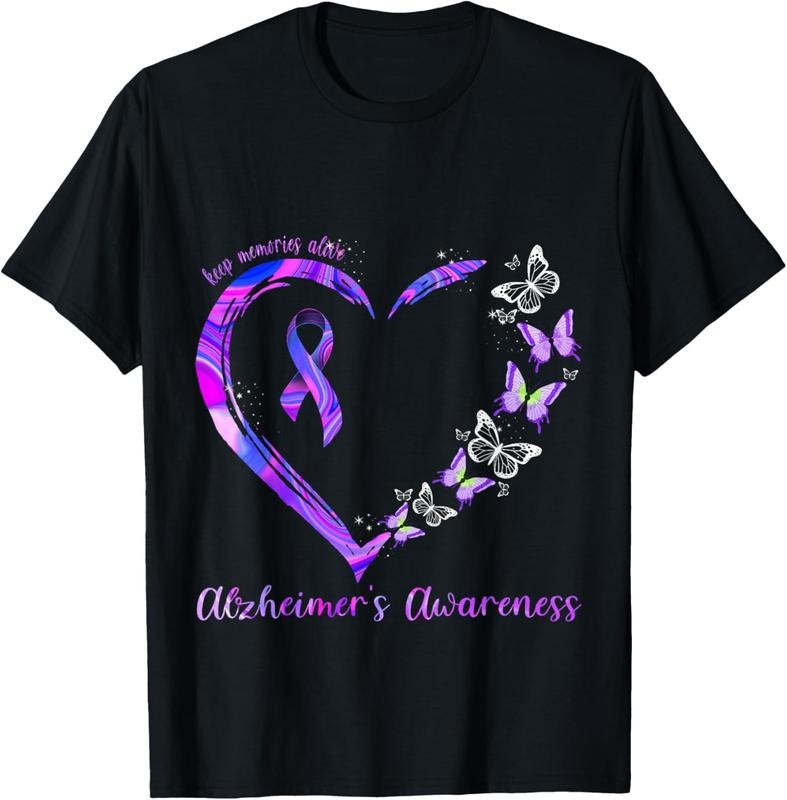 100% Cotton Keep Memories Alive Alzheimer's Awareness T-Shirt Hoodie, Sweatshirt | HypeCrazeTee.com