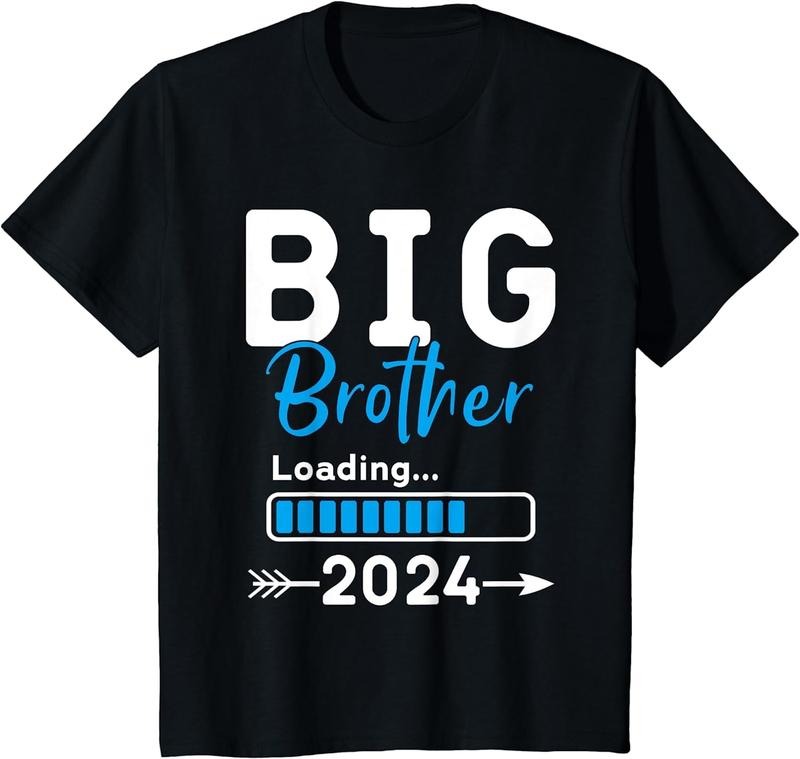 [100% Cotton]Kids Big Brother Loading 2024, Promoted To Big Brother 2024 T-Shirt Hoodie, Sweatshirt | HypeCrazeTee.com