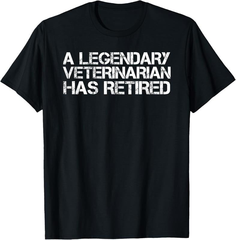 100% Cotton LEGENDARY VETERINARIAN HAS RETIRED Funny Retirement Vet Gift T-Shirt Hoodie, Sweatshirt | HypeCrazeTee.com