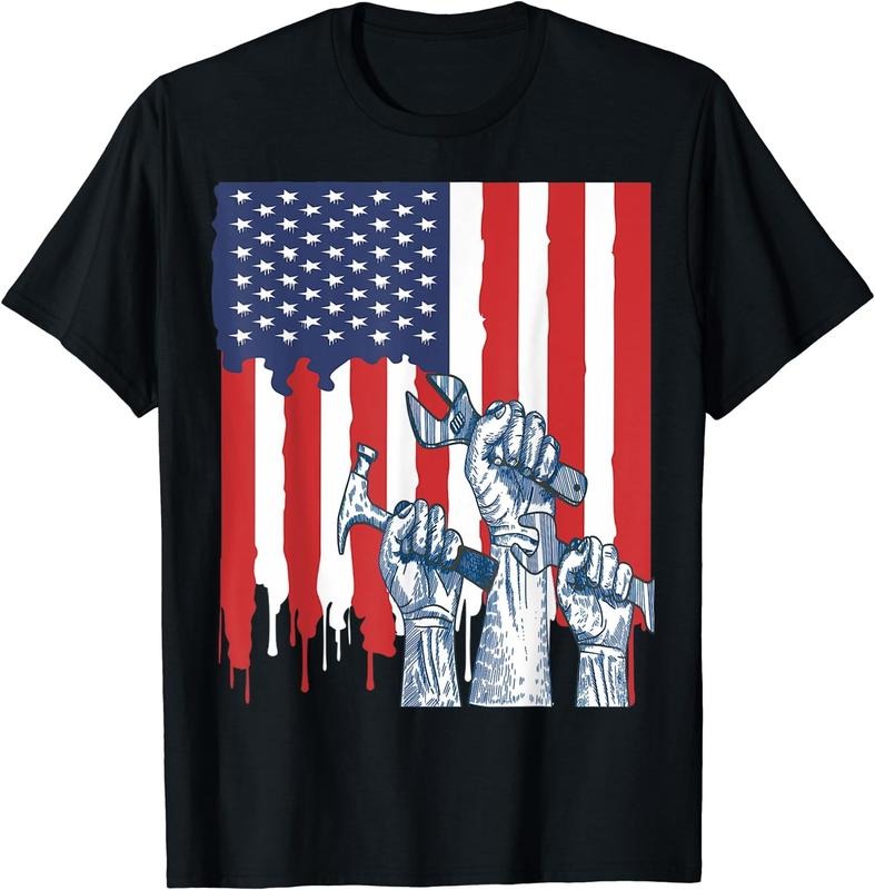 [100% Cotton]Labor Day Shirt Happy Labor Day T-shirt Men Women And Youth Black Hoodie, Sweatshirt | HypeCrazeTee.com