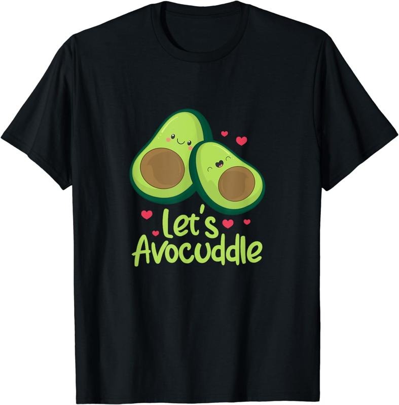 [100% Cotton]Let's Avocuddle Cute Avocado Couple Valentine's Day Kawaii T-Shirt Hoodie, Sweatshirt | HypeCrazeTee.com