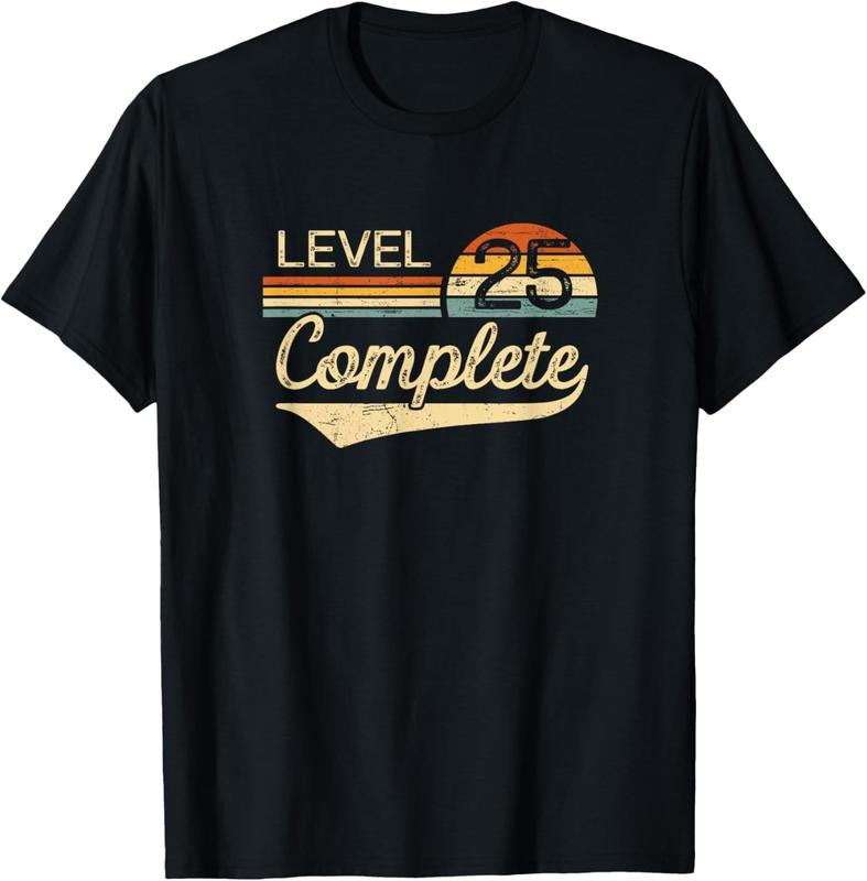 100% Cotton Level 25 Complete Vintage 25th Wedding Anniversary T-Shirt Hoodie, Sweatshirt | HypeCrazeTee.com
