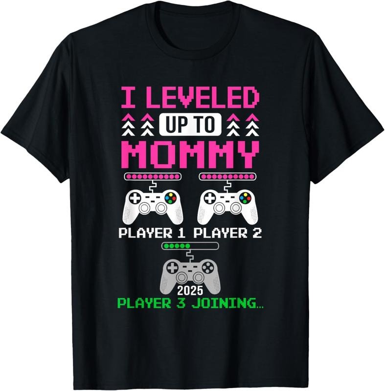 100% Cotton Leveled Up To Mommy Again Funny Funny Gamer Mom Est 2025 T-Shirt Hoodie, Sweatshirt | HypeCrazeTee.com