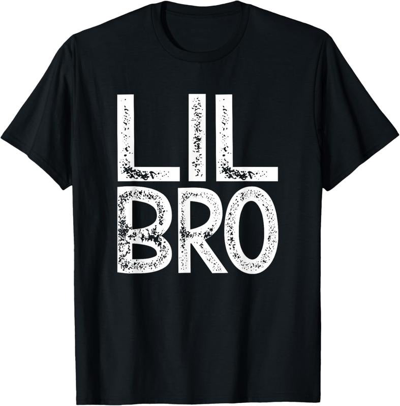 100% Cotton Lil Bro Little Brother gifts Vintage T-Shirt Hoodie, Sweatshirt | HypeCrazeTee.com