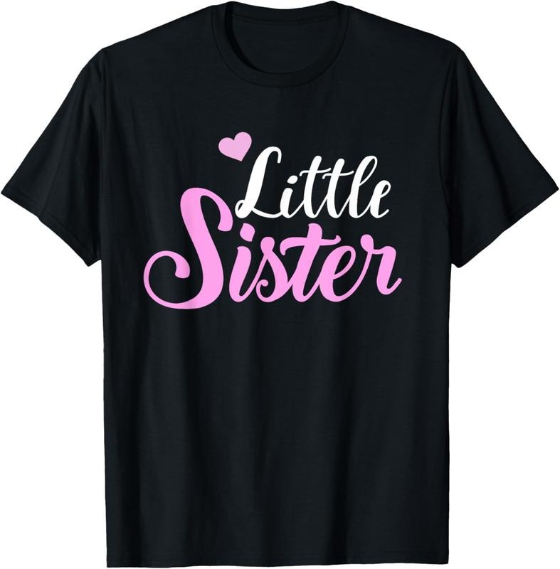 100% Cotton Little Sister T-Shirt Hoodie, Sweatshirt | HypeCrazeTee.com