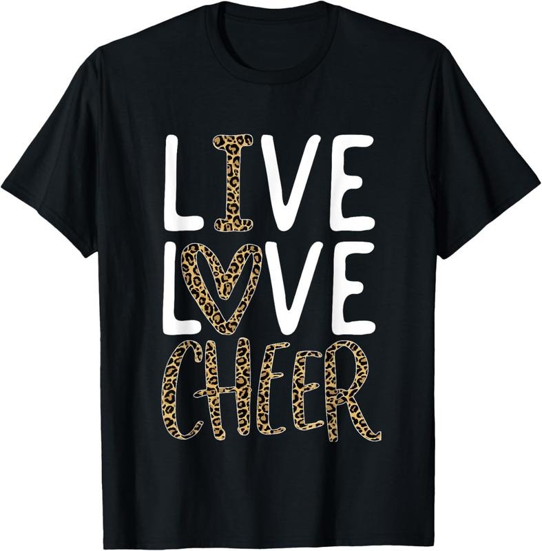 100% Cotton Live Love Cheer Girl Cheerleading Cheerleader Women Cheer T-Shirt Hoodie, Sweatshirt | HypeCrazeTee.com