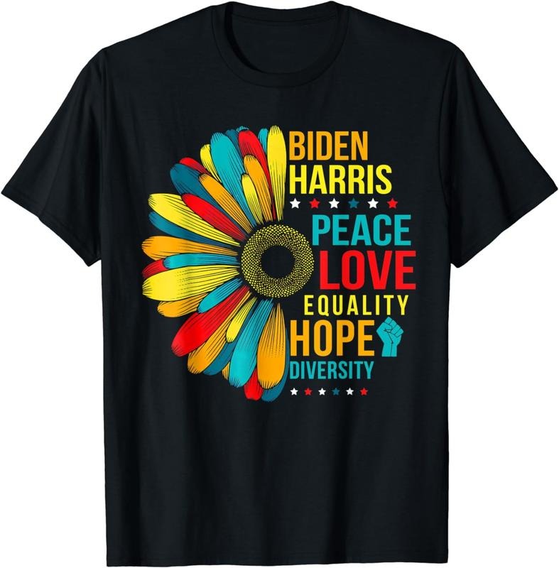 [100% Cotton]Love Peace Diversity Equality Hope Shirt Biden Harris 2020 T-Shirt Hoodie, Sweatshirt | HypeCrazeTee.com