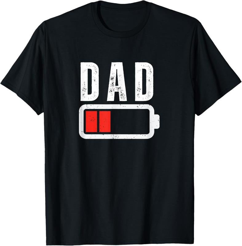100% Cotton Low Battery Dad Mom Low Battery Drained Funny Sarcastic T-Shirt Hoodie, Sweatshirt | HypeCrazeTee.com