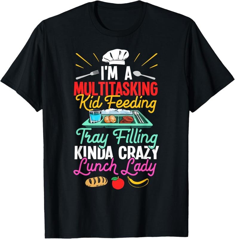 100% Cotton Lunch Lady Costume Cafeteria Worker Appreciation Lunch Lady T-Shirt Hoodie, Sweatshirt | HypeCrazeTee.com