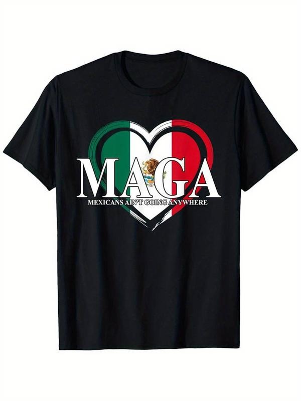 [100% Cotton]MAGA "Mexicans Ain't Going Anywhere" Funny Graphic T-Shirt - Soft Hoodie, Sweatshirt | HypeCrazeTee.com