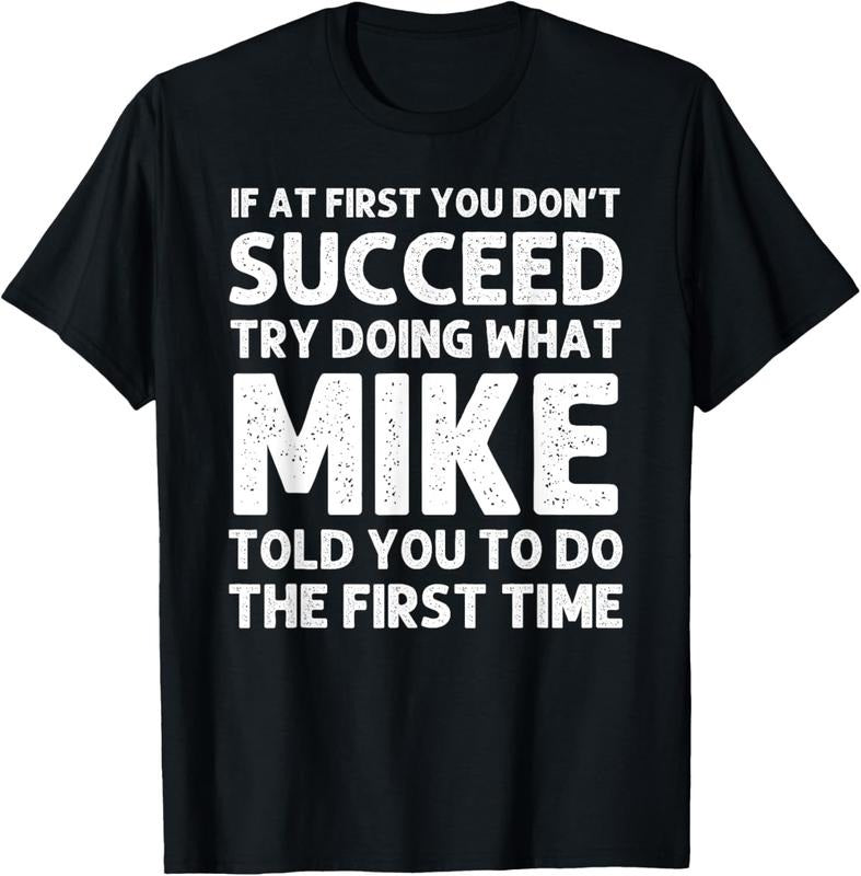 100% Cotton MIKE Gift Name Personalized Birthday Funny Christmas Joke T-Shirt Hoodie, Sweatshirt | HypeCrazeTee.com