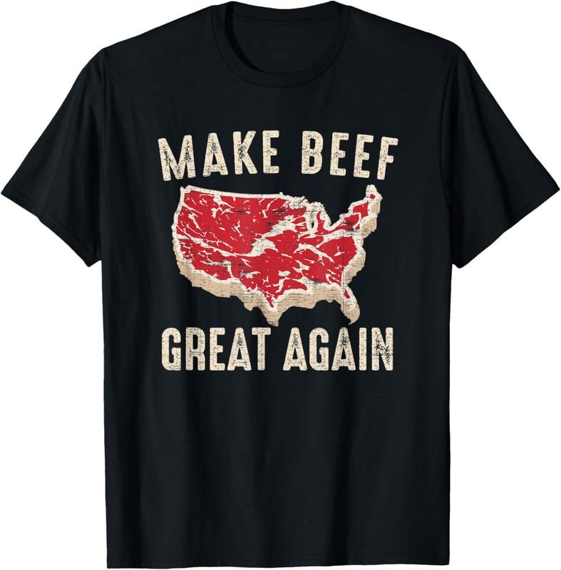 100% Cotton Make Beef Great Again Funny BBQ America T-Shirt Hoodie, Sweatshirt | HypeCrazeTee.com
