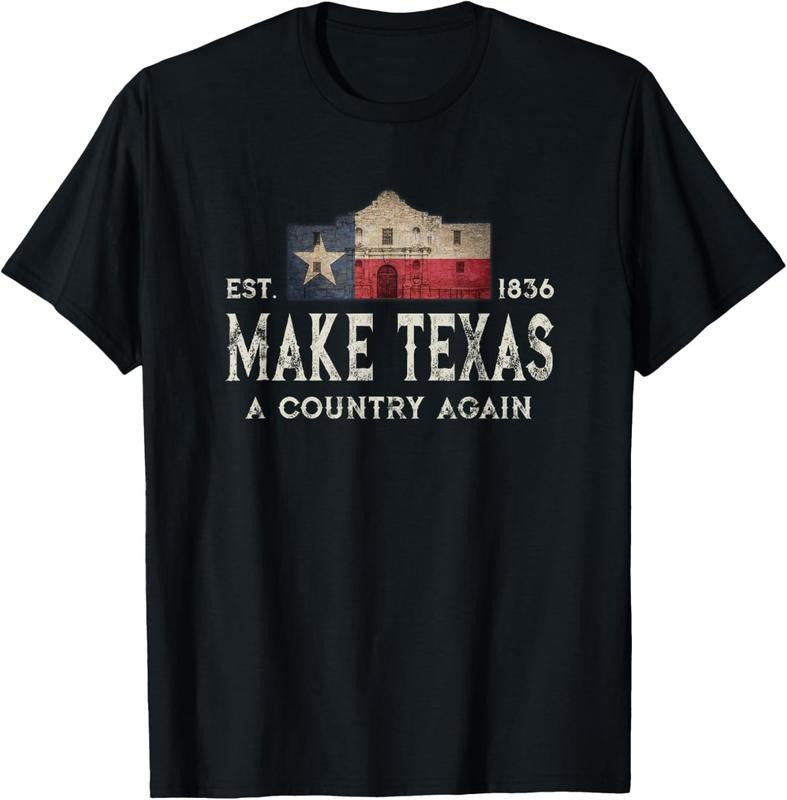 100% Cotton Make Texas A Country Again Secession Alamo Secede T-Shirt Hoodie, Sweatshirt | HypeCrazeTee.com