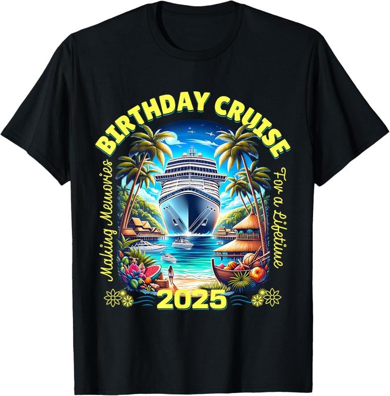 100% Cotton Making Memories For A Lifetime Matching Birthday Cruise 2025 T-Shirt Hoodie, Sweatshirt | HypeCrazeTee.com