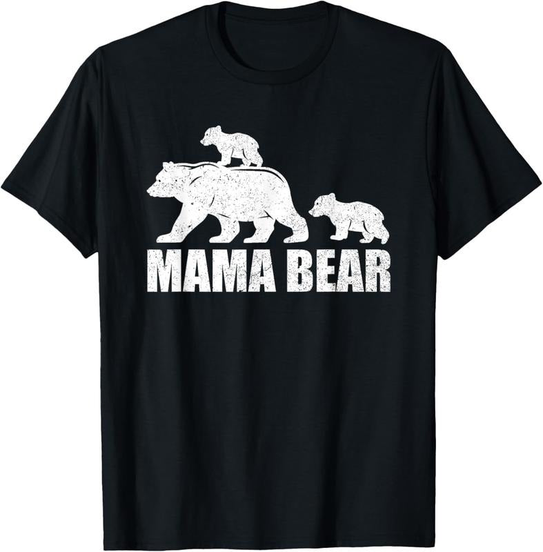 100% Cotton Mama Bear 2 Cubs Shirt Mama Bear Twin TShirt Mom 2  T-Shirt Hoodie, Sweatshirt | HypeCrazeTee.com