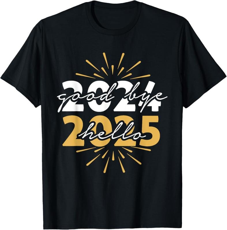 100% Cotton Matching Family Party New Years Eve Goodbye 2024 Hello 2025 T-Shirt Hoodie, Sweatshirt | HypeCrazeTee.com