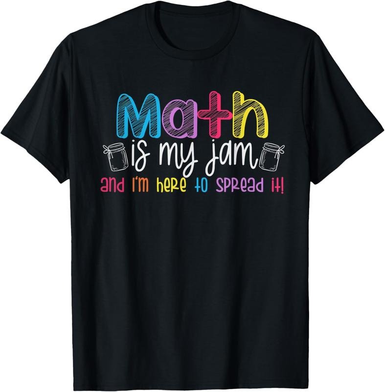 100% Cotton Math is My Jam And I'm Here To Spread It School Math Teacher T-Shirt Hoodie, Sweatshirt | HypeCrazeTee.com