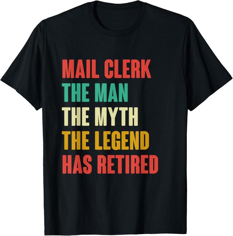 100% Cotton Mens Mail Clerk Retired Shirt Retirement Mail Worker Retire T-Shirt Hoodie, Sweatshirt | HypeCrazeTee.com