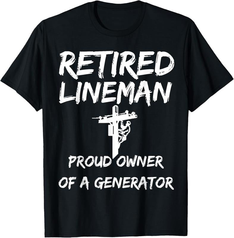 100% Cotton Mens Retired Lineman: Lineman Retirement Gift For Lineman Retire T-Shirt Hoodie, Sweatshirt | HypeCrazeTee.com