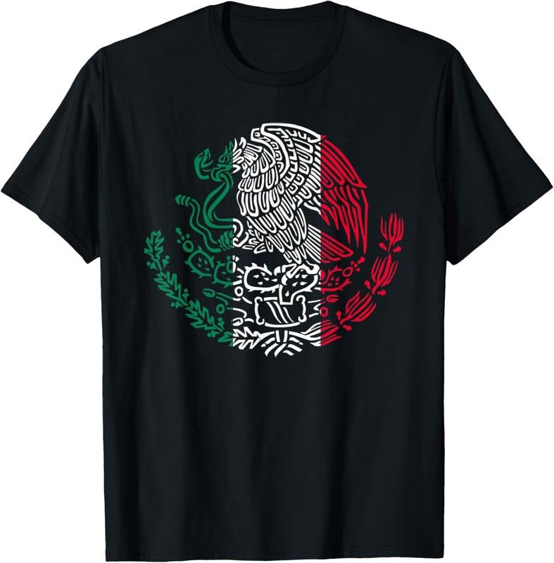 100% Cotton Mexican Eagle Mexico Flag T-Shirt Hoodie, Sweatshirt | HypeCrazeTee.com
