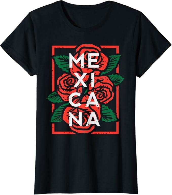 [100% Cotton]Mexican Independence Day Mexicana Roses Women Girls Kids T-Shirt Hoodie, Sweatshirt | HypeCrazeTee.com