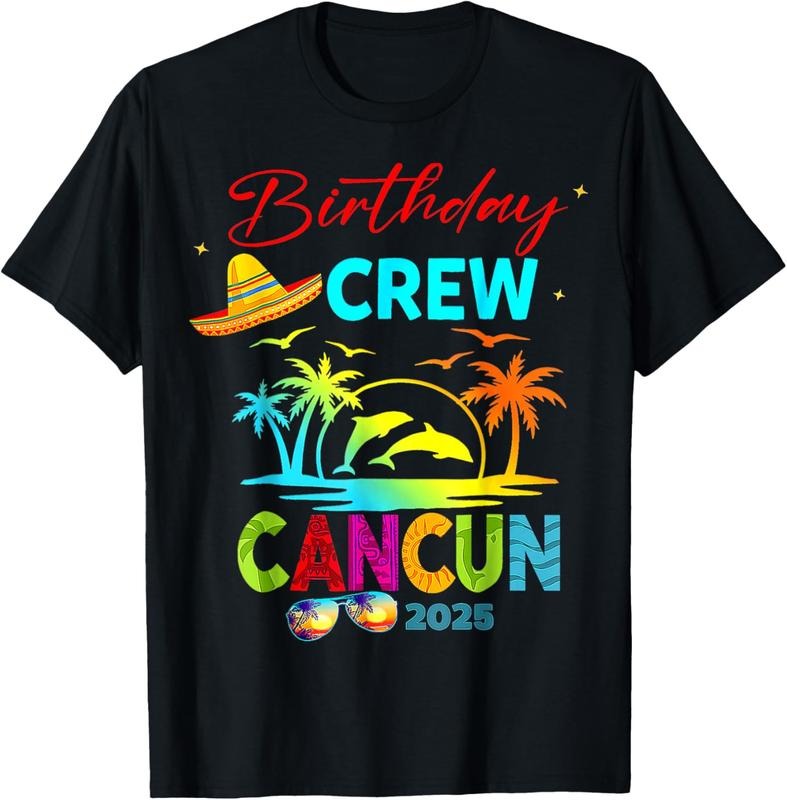 100% Cotton Mexico Cancun Birthday Boy Trip Vacation 2025 Matching Group T-Shirt Hoodie, Sweatshirt | HypeCrazeTee.com