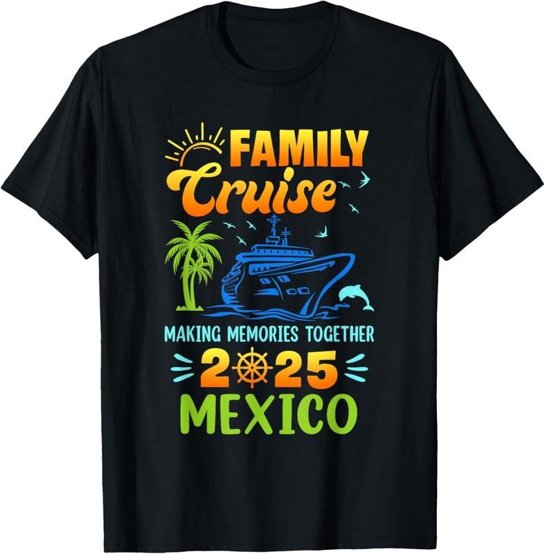 100% Cotton Mexico Cruise 2025 Family Friends Group Vacation Matching T-Shirt Hoodie, Sweatshirt | HypeCrazeTee.com
