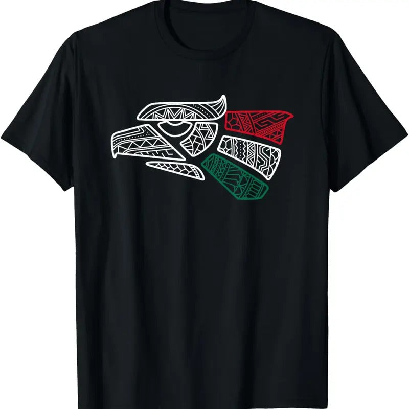 100% Cotton Mexico Flag - Mexican Eagle Aztec Style - Hecho En Mexico T-Shirt Hoodie, Sweatshirt | HypeCrazeTee.com