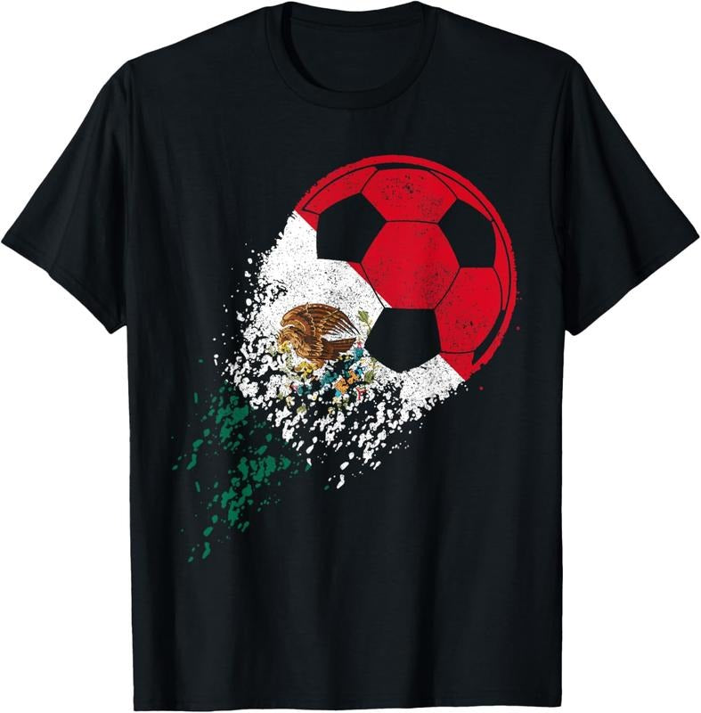 100% Cotton Mexico Football Player Mexican Flag T-Shirt Hoodie, Sweatshirt | HypeCrazeTee.com