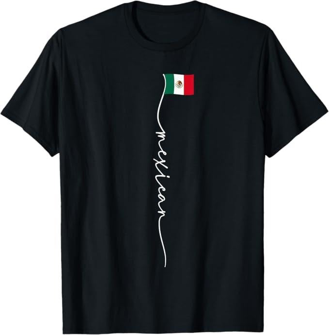 [100% Cotton]Mexico Signature Mexican Flag T-Shirt Hoodie, Sweatshirt | HypeCrazeTee.com