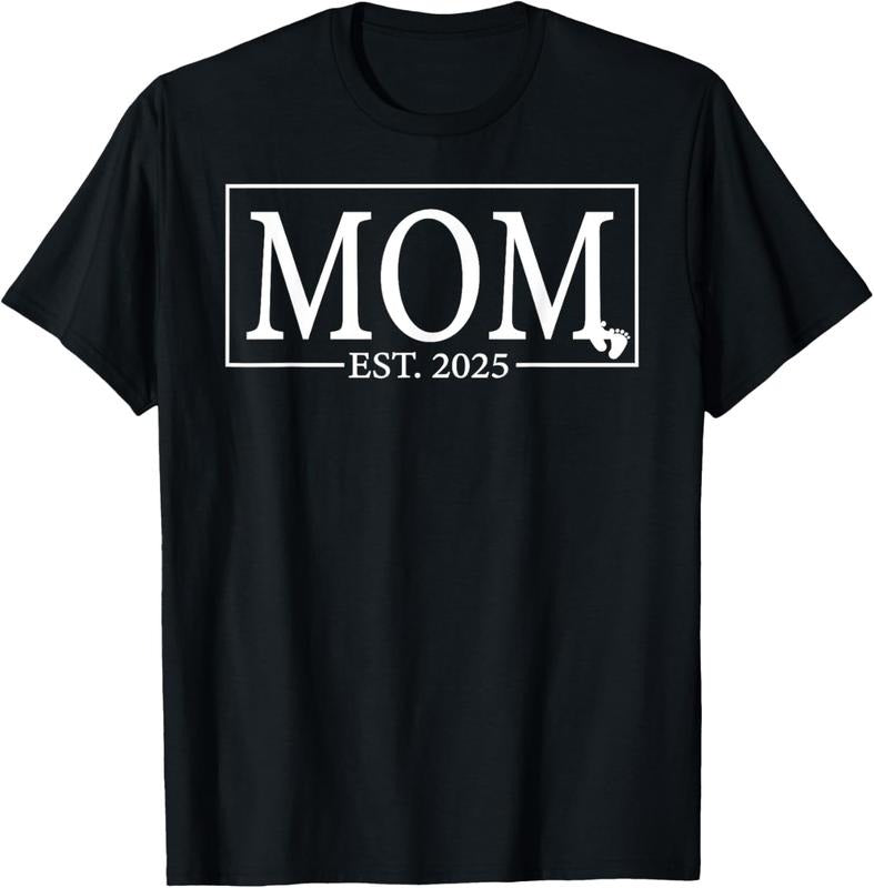 100% Cotton Mom Est. 2025 Expect  2025 New Mom 2025 Mom To Be 2025 T-Shirt Hoodie, Sweatshirt | HypeCrazeTee.com