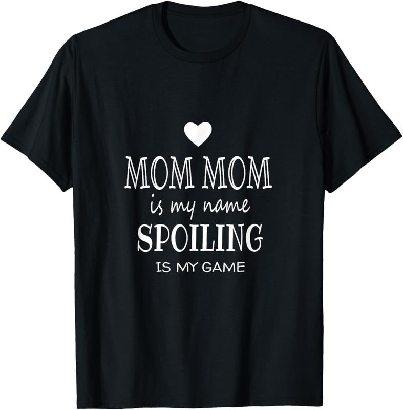 100% Cotton Mom Mom Is My Name Mom Mom Gifts for Grandma T-Shirt Hoodie, Sweatshirt | HypeCrazeTee.com