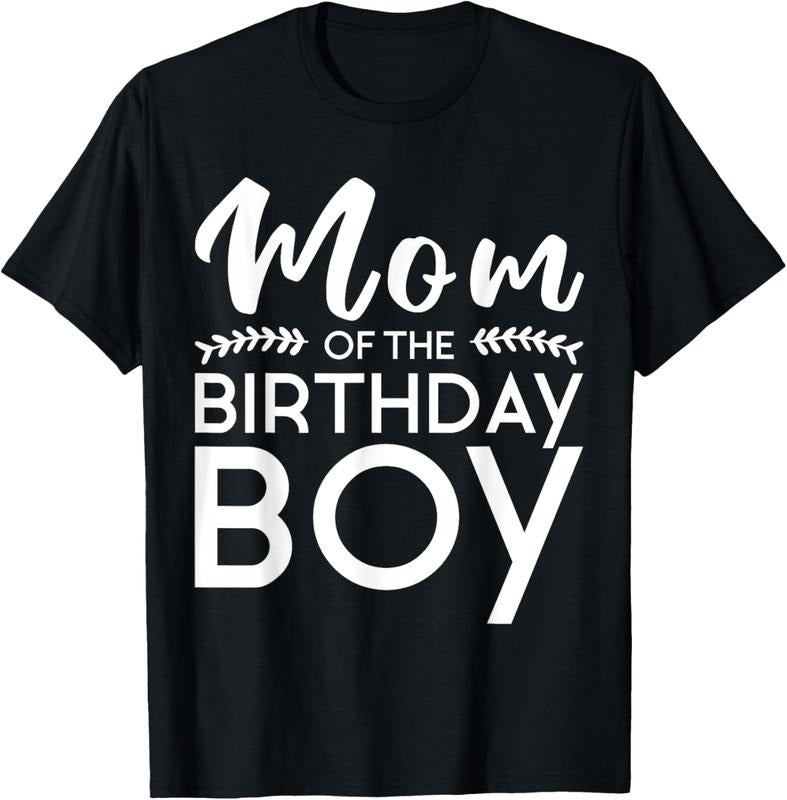 100% Cotton Mom Of The Birthday Boy Family  Mommy Parents Mom T-Shirt Hoodie, Sweatshirt | HypeCrazeTee.com