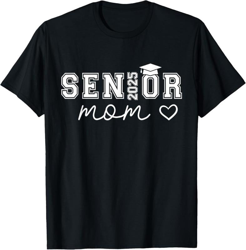 100% Cotton Mom Senior 2025 Proud Mom Of A Class Of 2025 Graduate T-Shirt Tee Hoodie, Sweatshirt | HypeCrazeTee.com