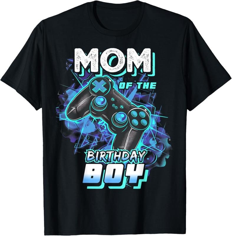 100% Cotton Mom of the Birthday Boy Matching Video Game Birthday Party T-Shirt Hoodie, Sweatshirt | HypeCrazeTee.com