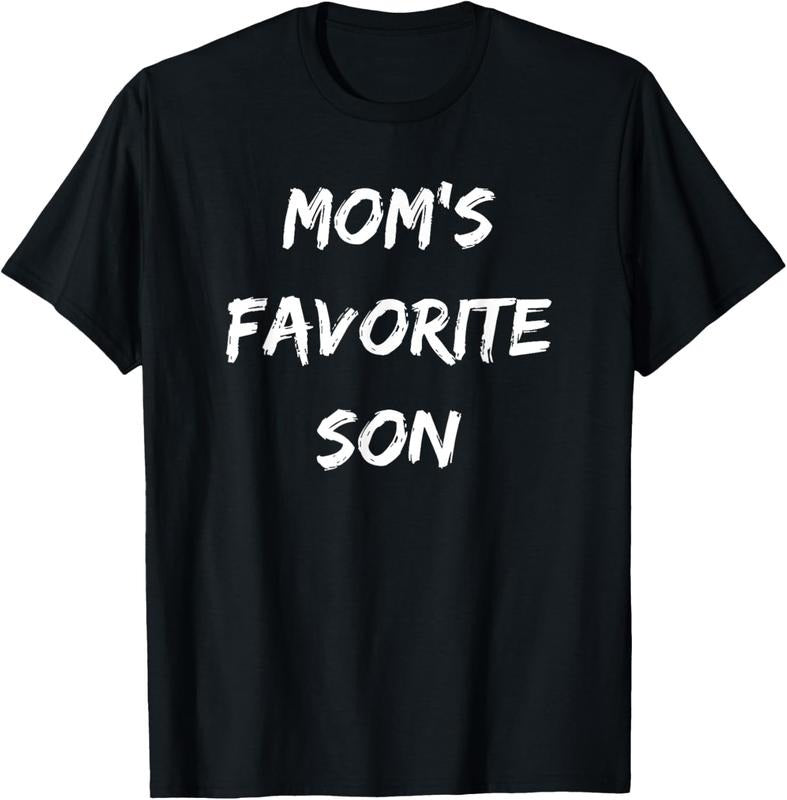 100% Cotton Mom's Favorite Son Funny Sibling T-Shirt Hoodie, Sweatshirt | HypeCrazeTee.com