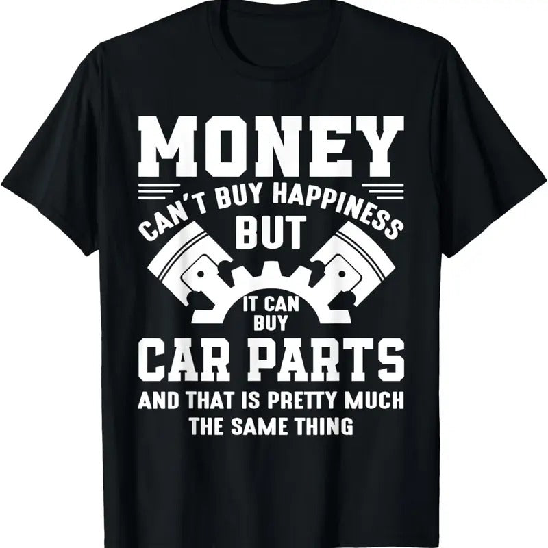 100% Cotton Money can't buy happiness but it can buy car parts T-Shirt Hoodie, Sweatshirt | HypeCrazeTee.com