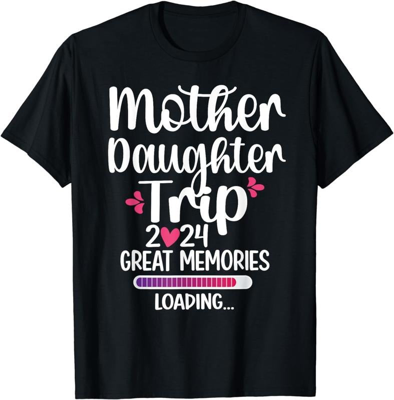 [100% Cotton]Mother Daughter Trip 2024 Great Memories Vacation Travel T-Shirt Hoodie, Sweatshirt | HypeCrazeTee.com