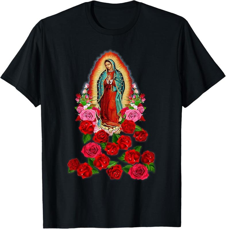 100% Cotton Mother Mary Our Lady Of Guadalupe Catholic Saint Christian T-Shirt Hoodie, Sweatshirt | HypeCrazeTee.com